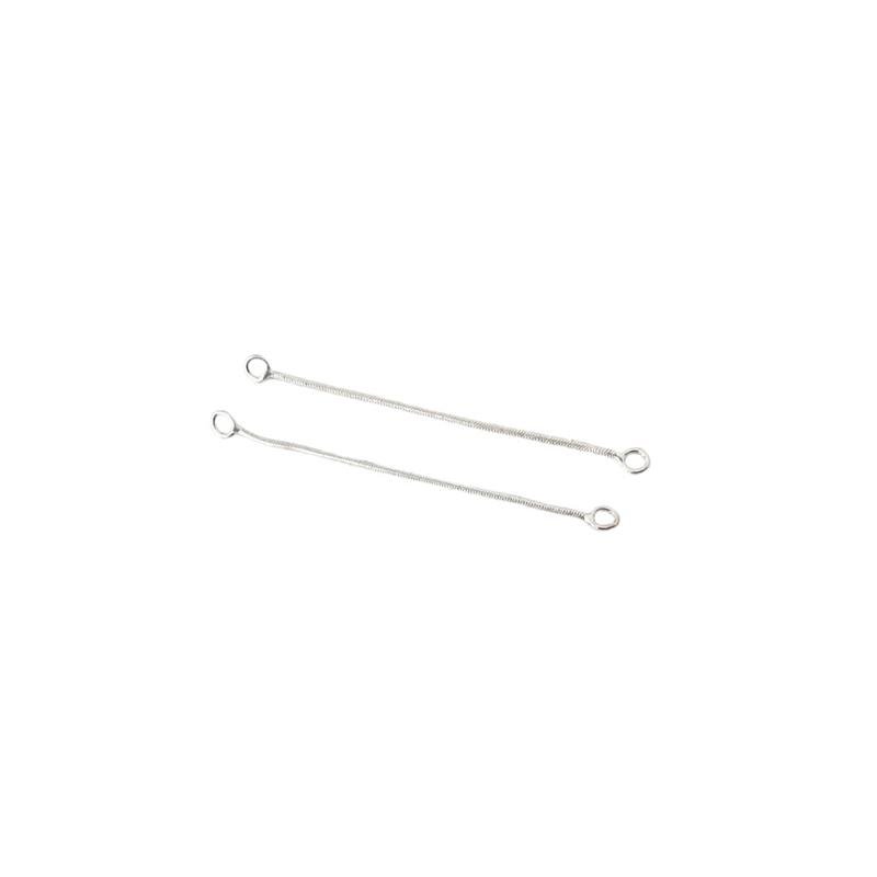 PAR DE EXTENSOR FOLHEADO EM RÓDIO 