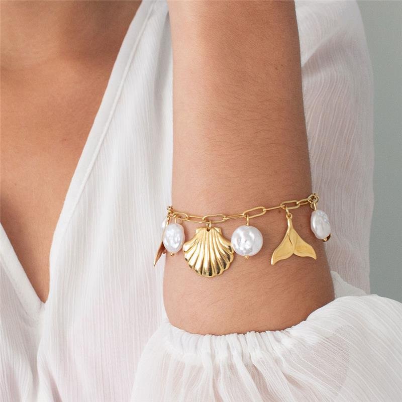 PULSEIRA FOLHEADA MAR PINGENTES - MAR 