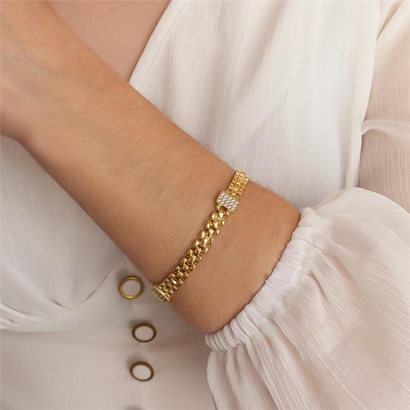 PULSEIRA FOLHEADA ZIRCÔNIA