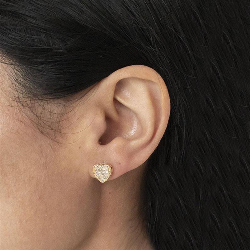 BRINCO FOLHEADO CORAÇÃO