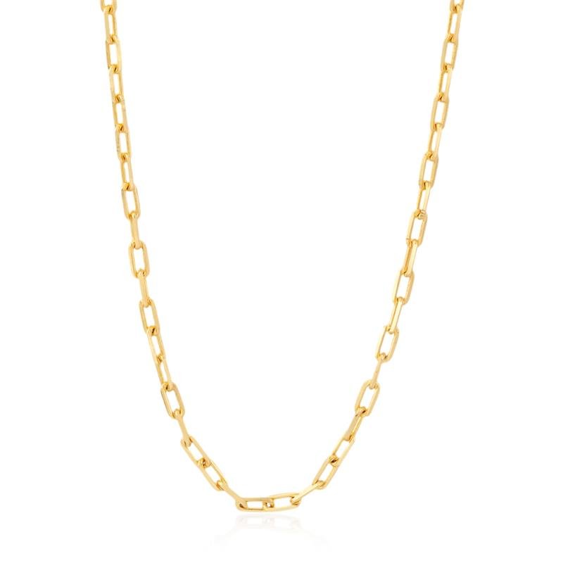 CORRENTE FOLHEADA ELO CARTIER - 70 CM 