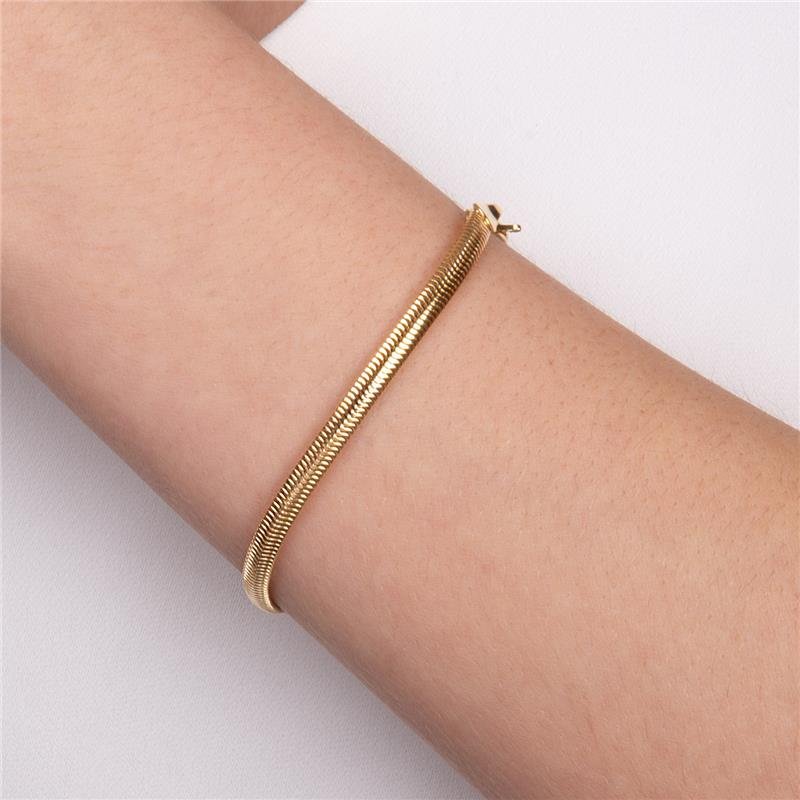 PULSEIRA FOLHEADA MALHA SNAKE