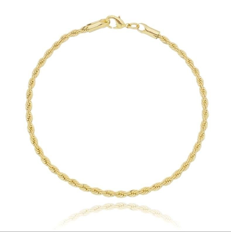 PULSEIRA FOLHEADA CORDÃO BAIANO
