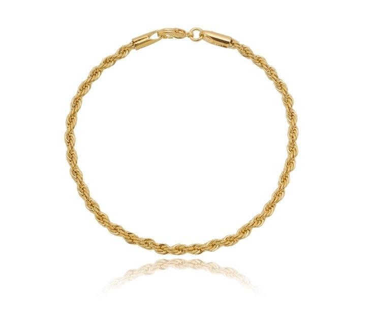 PULSEIRA FOLHEADA CORDÃO BAIANO 