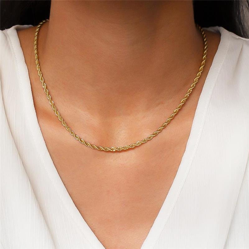 GARGANTILHA FOLHEADA CORDÃO BAIANO