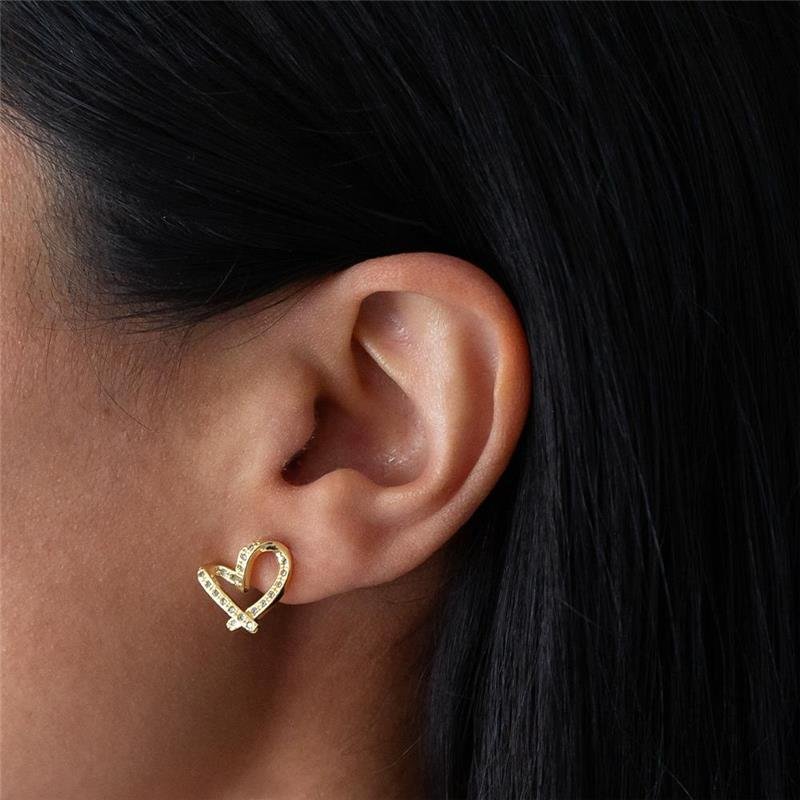 BRINCO FOLHEADO CORACAO