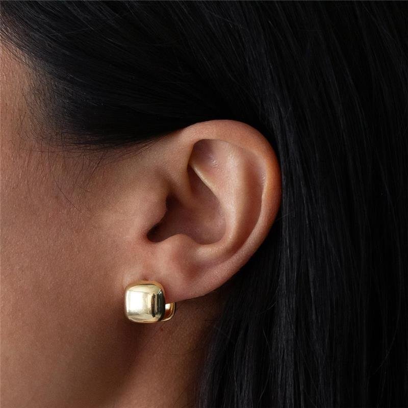 ARGOLA FOLHEADA LISA