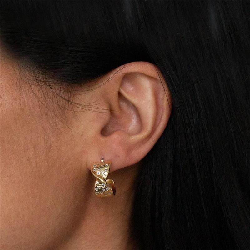 SEMI-ARGOLA FOLHEADA CRAVEJADA