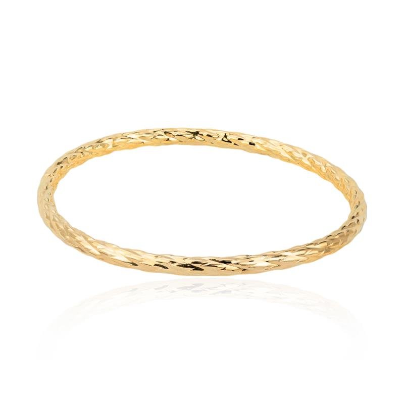 BRACELETE FOLHEADO COM TEXTURA - CRUSH 