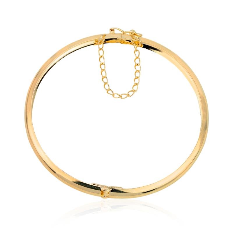 BRACELETE FOLHEADO LISO - BOLD 