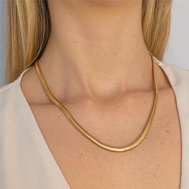 GARGANTILHA FOLHEADA MALHA - BOLD 