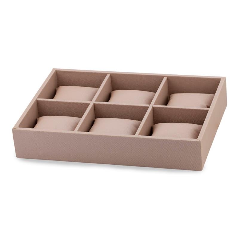 BANDEJA 6 ESPAÇO COM ALMOFADA NAPA ROSE
