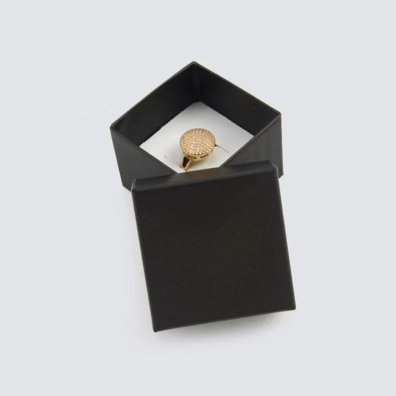 CAIXA RIGIDA LISA PRETO - PACOTE COM 10 UNIDADES