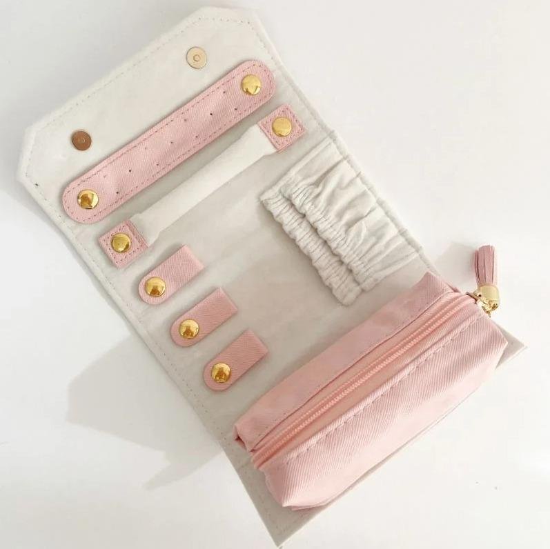 PORTA JOIA VIAGEM ROSA