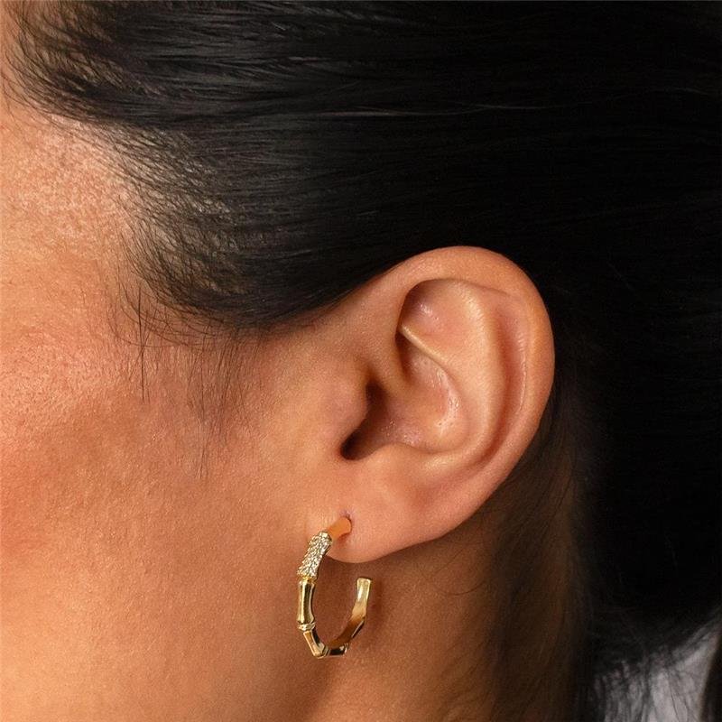 SEMI-ARGOLA FOLHEADA CRAVEJADA