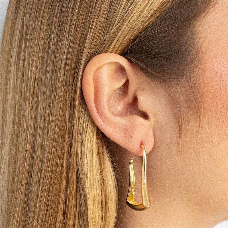 BRINCO FOLHEADO LISO - BOLD 