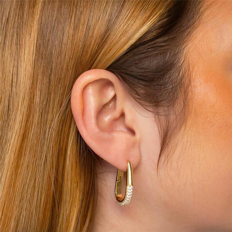 ARGOLA FOLHEADA CRAVEJADA 