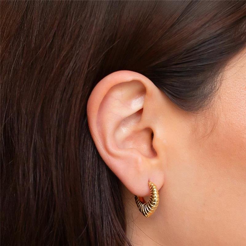 ARGOLA FOLHEADA DETALHADA