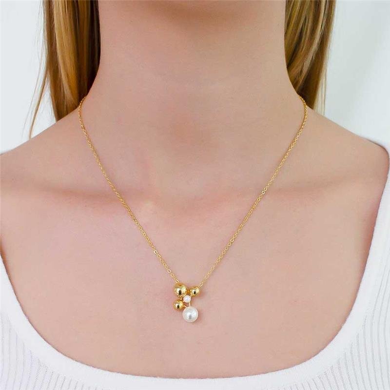 GARGANTILHA FOLHEADA PÉROLA 