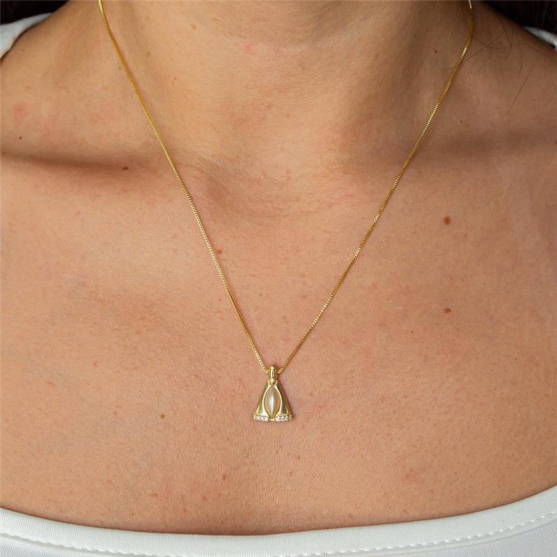 GARGANTILHA FOLHEADA N.S.APARECIDA