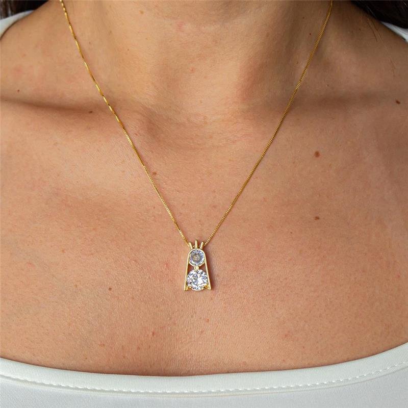 GARGANTILHA FOLHEADA N.S.APARECIDA