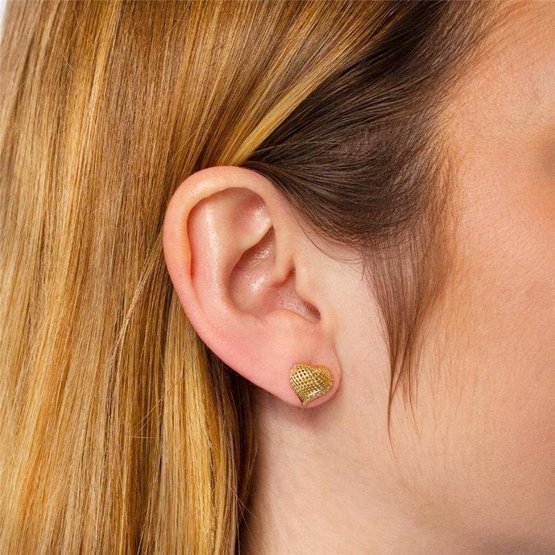 BRINCO FOLHEADO CORAÇÃO TRAMA