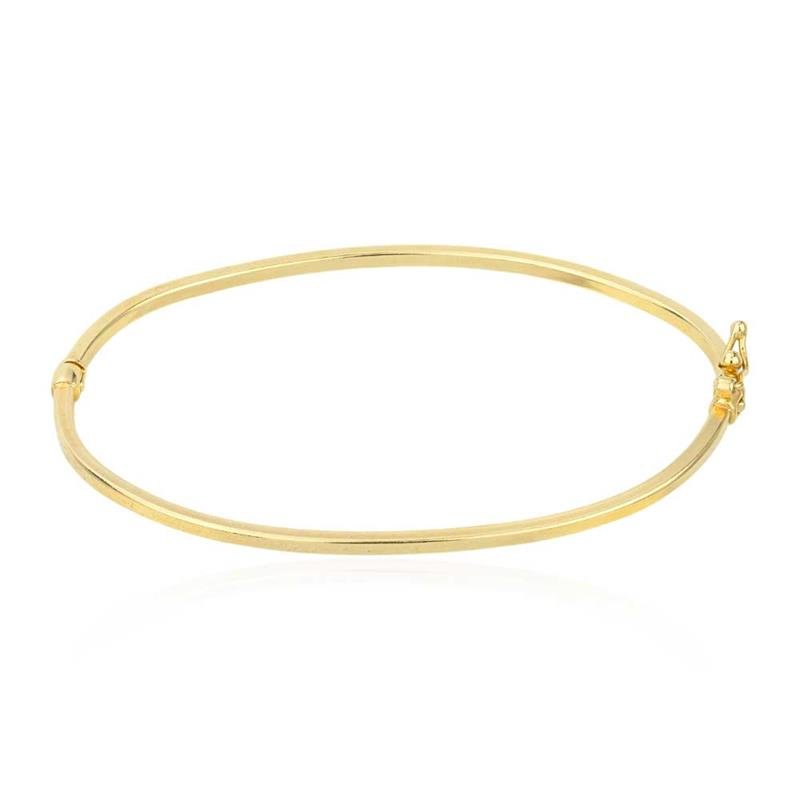 BRACELETE FOLHEADO LISO 