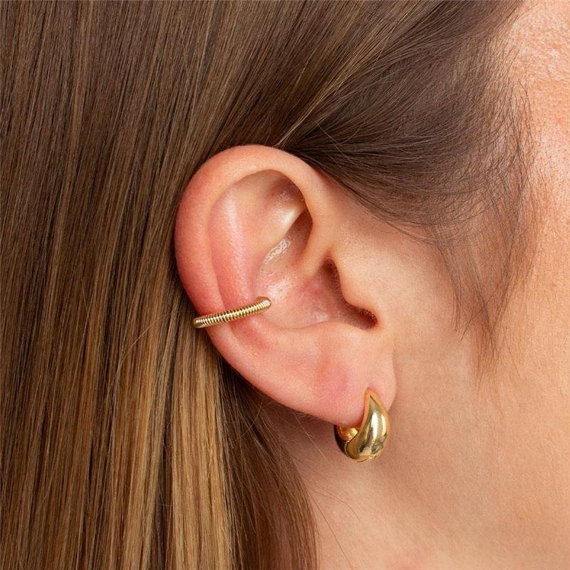 PIERCING FOLHEADO TEXTURIZADO