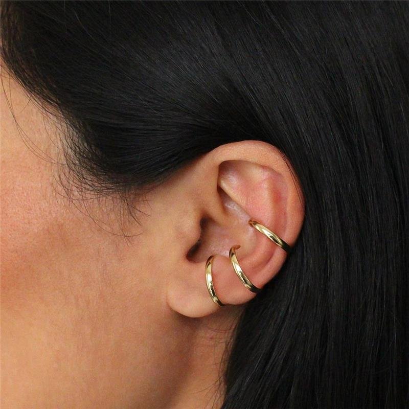 PIERCING FAKE FOLHEADO TRIPLO