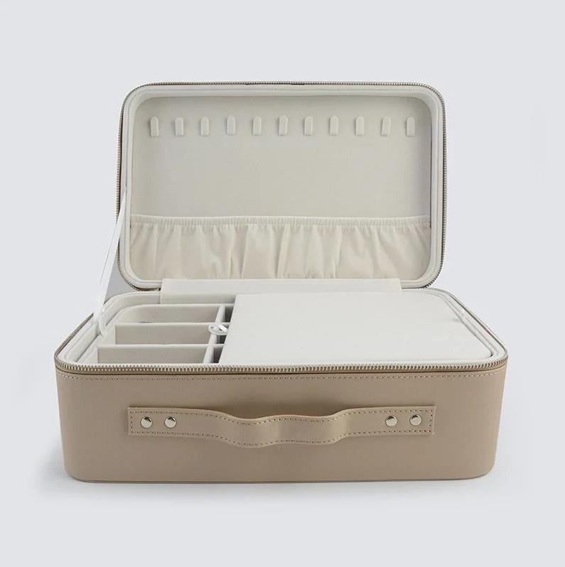 MALETA C/ZIPER NAPA CHAMPAGNE