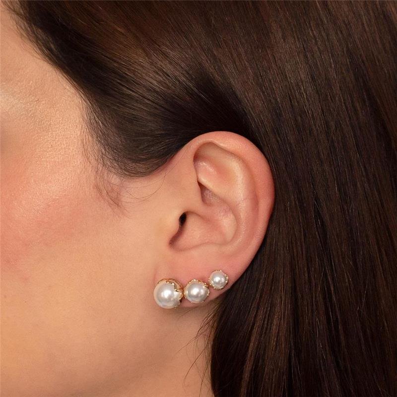 TRIO DE BRINCOS PÉROLA 