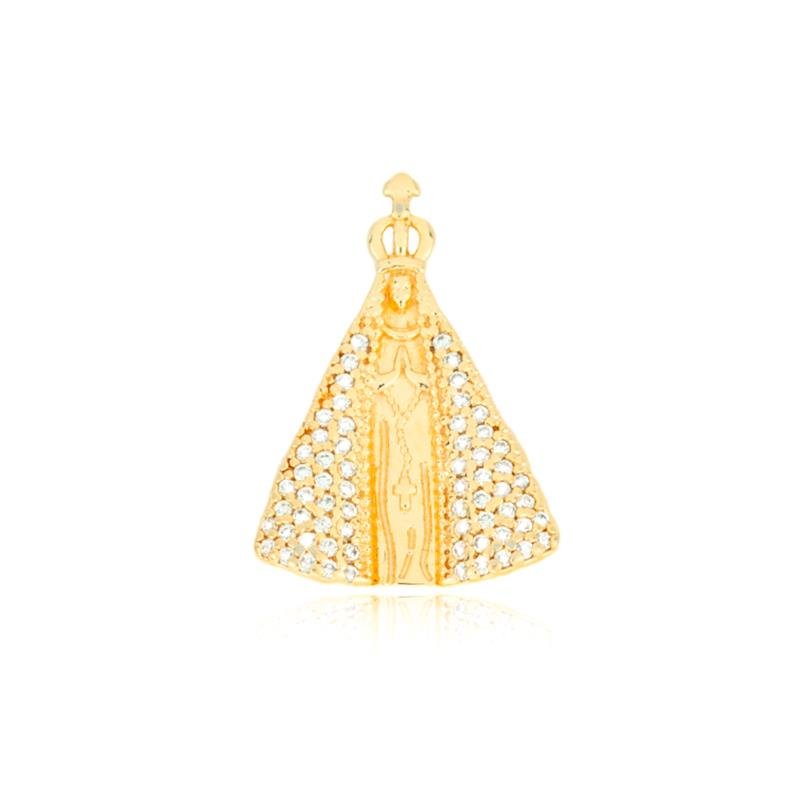 PINGENTE FOLHEADO NOSSA SENHORA APARECIDA