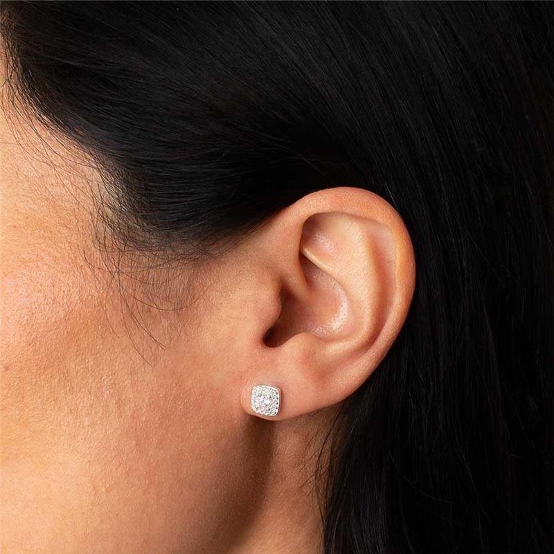 BRINCO PRATA 925 QUADRADO ZIRCONIA