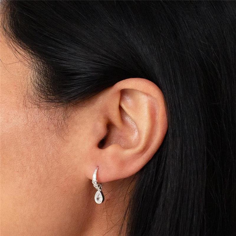 BRINCO PRATA PONTO DE LUZ GOTA