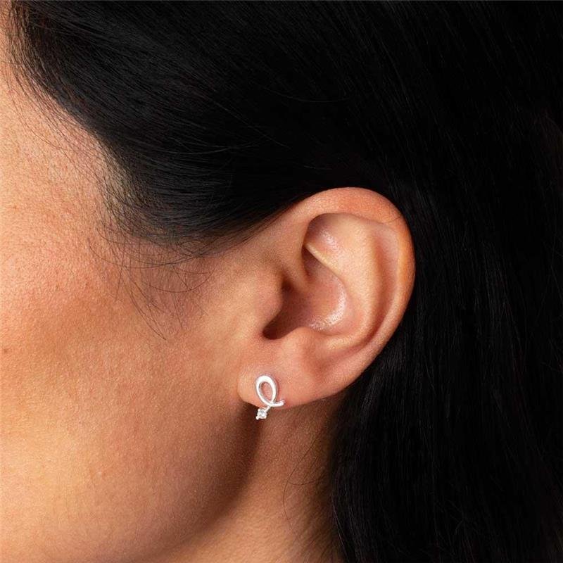 BRINCO PRATA 925 COM PONTO DE LUZ