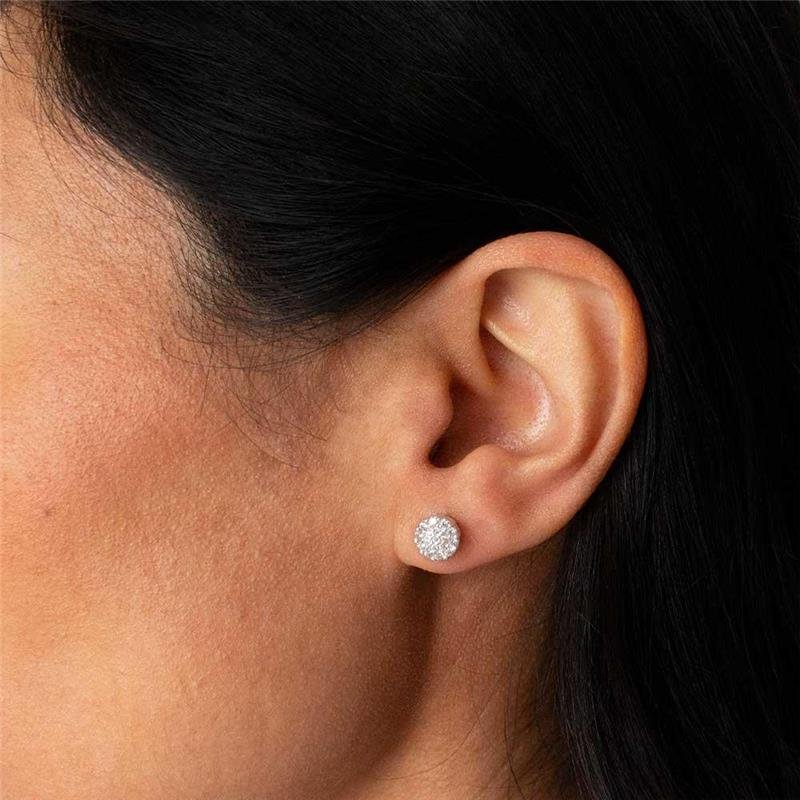 BRINCO PRATA 925 REDONDO ZIRCÔNIAS