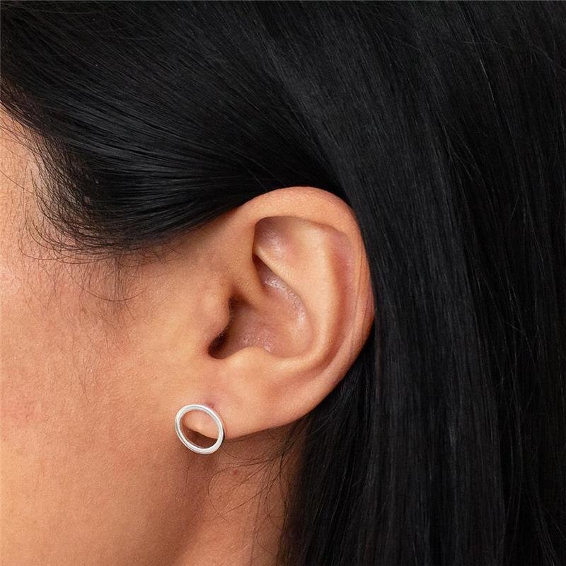 BRINCO PRATA REDONDO VAZADO