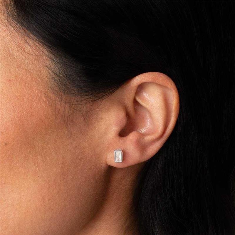 BRINCO PRATA 925 RETÂNGULO