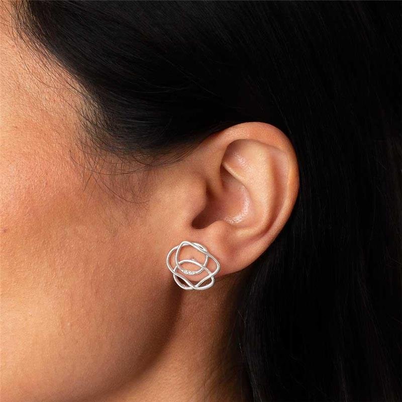 BRINCO PRATA 925 COM DETALHE EM ZIRCÔNIA