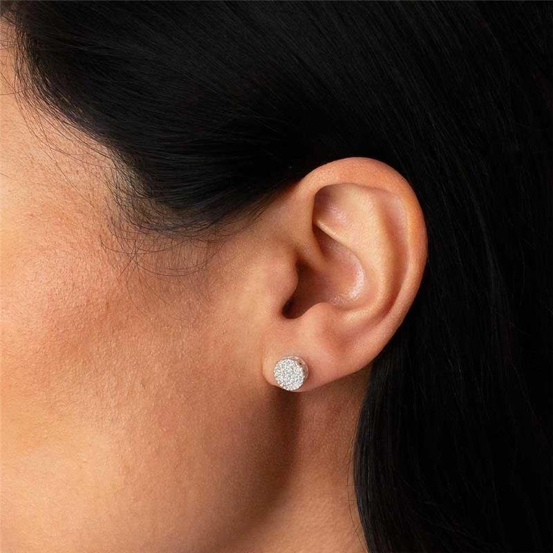 BRINCO PRATA 925 REDONDO COM ZIRCÔNIA