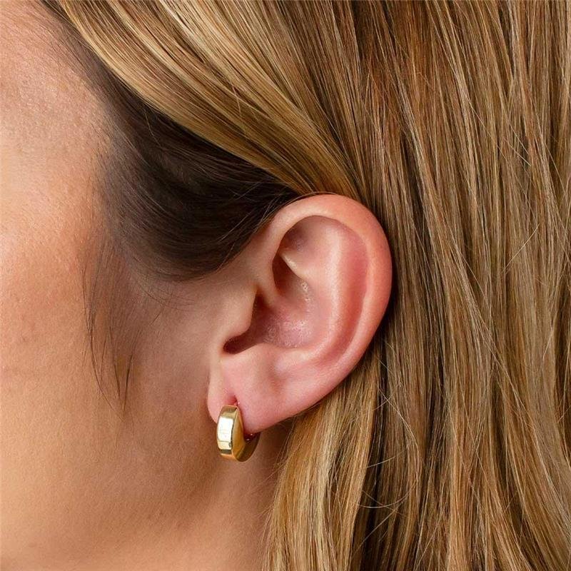 ARGOLA FOLHEADA LISA