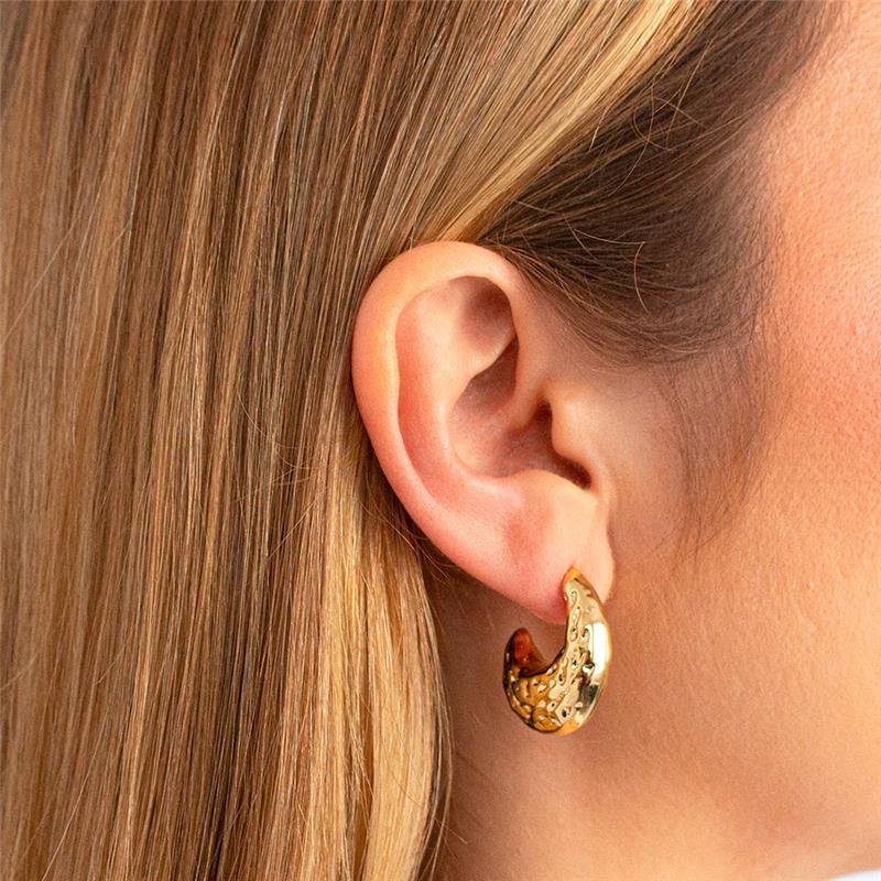 SEMI-ARGOLA FOLHEADA TEXTURIZADA