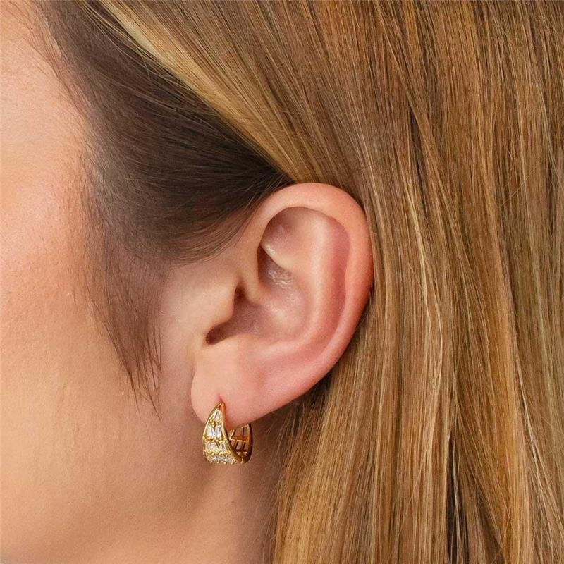 ARGOLA FOLHEADO ZIRCONIA