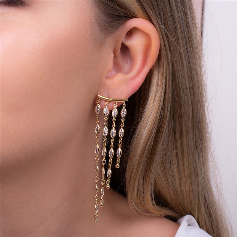 BRINCO FOLHEADO CORRENTES PONTO DE LUZ