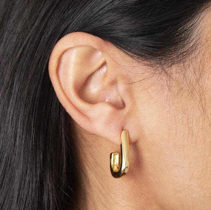 BRINCO FOLHEADO GANCHO