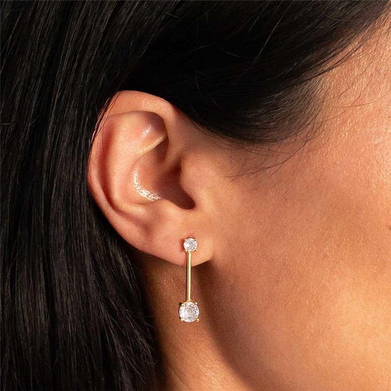 BRINCO FOLHEADO PALITO PONTO DE LUZ