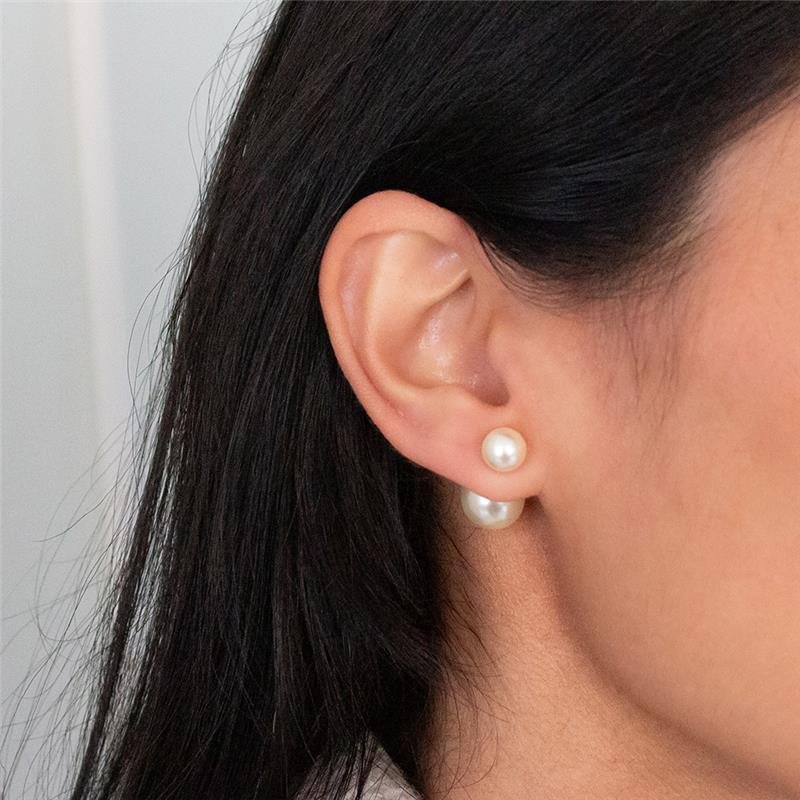 BRINCO FOLHEADO PÉROLA DIOR