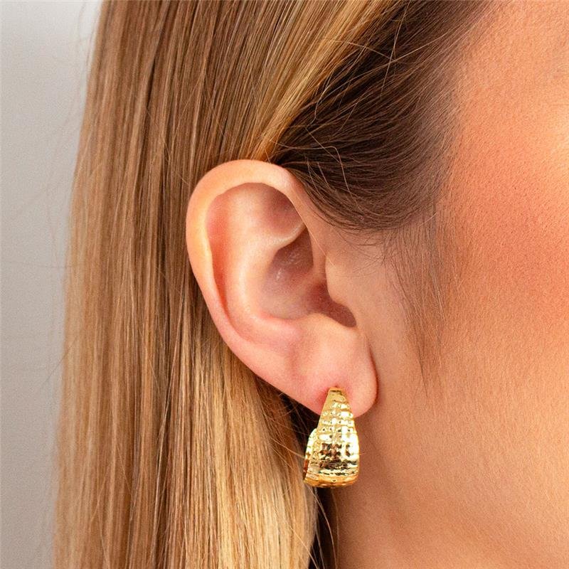 SEMI-ARGOLA FOLHEADA TEXTURIZADA