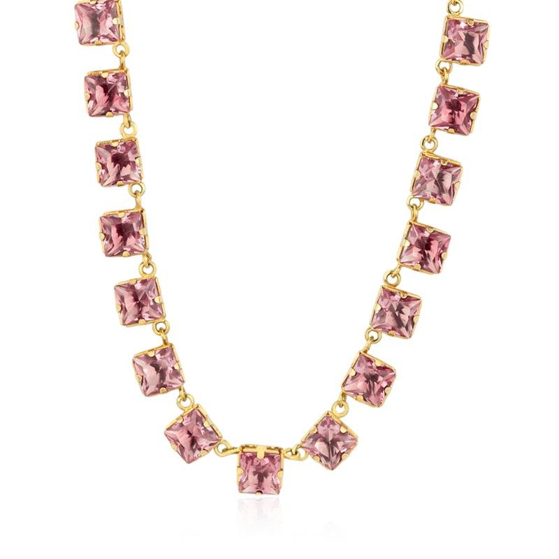 CHOCKER FOLHEADA QUADRADA PÊSSEGO PEACH MÉDIA 