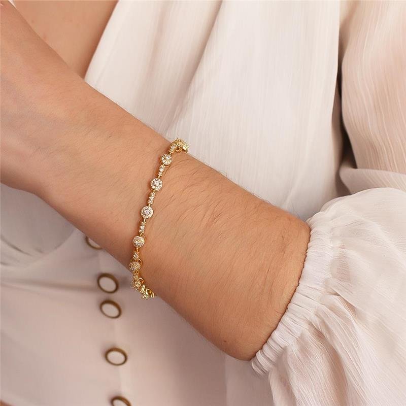 PULSEIRA FOLHEADA CRAVEJADA